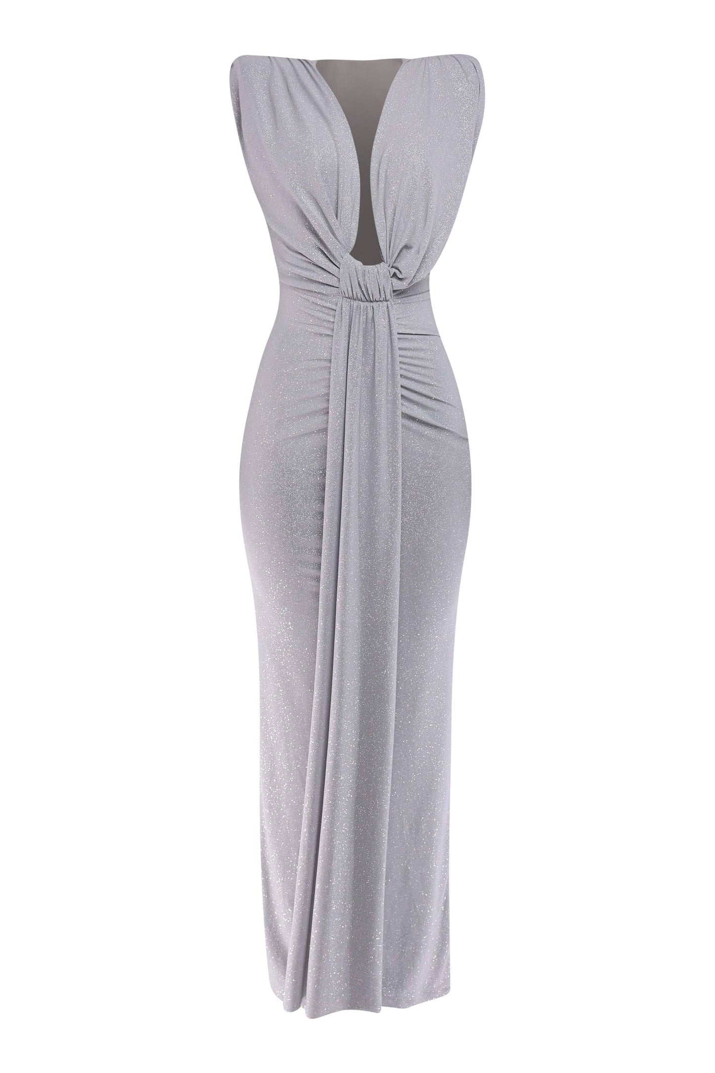 GLITTER DRAP DRESS