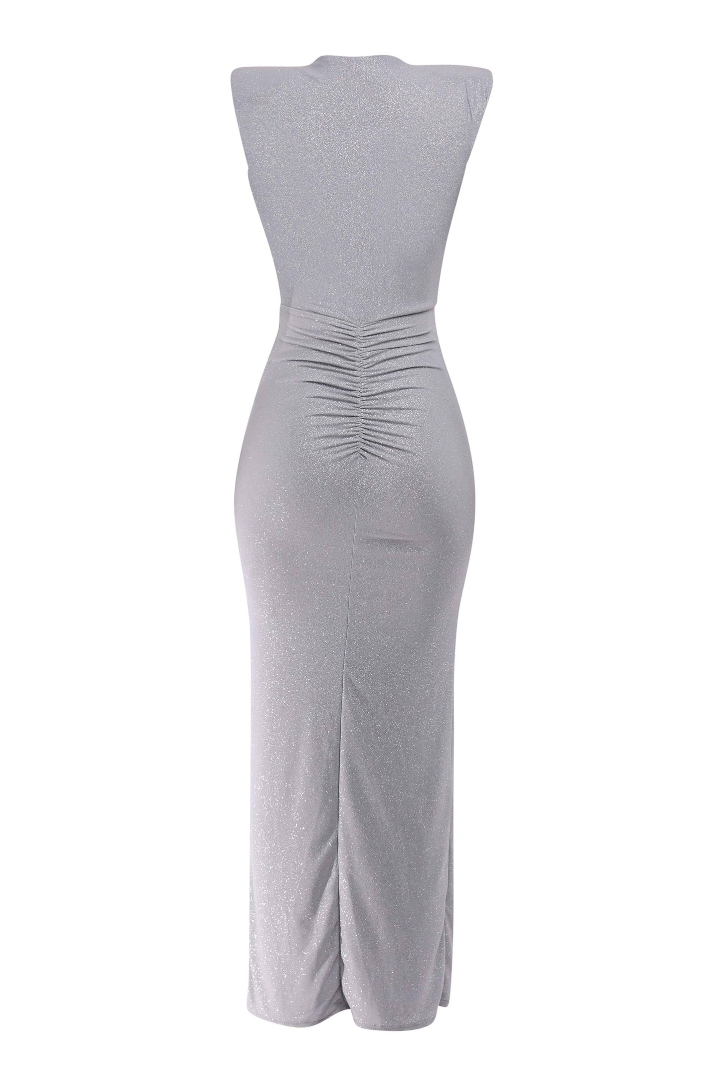 GLITTER DRAP DRESS